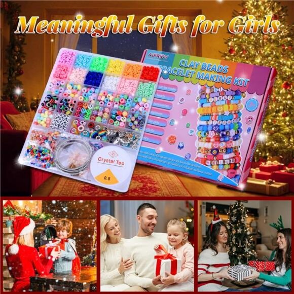 AIPRIDY 3600 Pcs Girls Toys Bracelet Making Kit, Unicorn/Mermaid‎ Jewelry - Picture 6 of 7